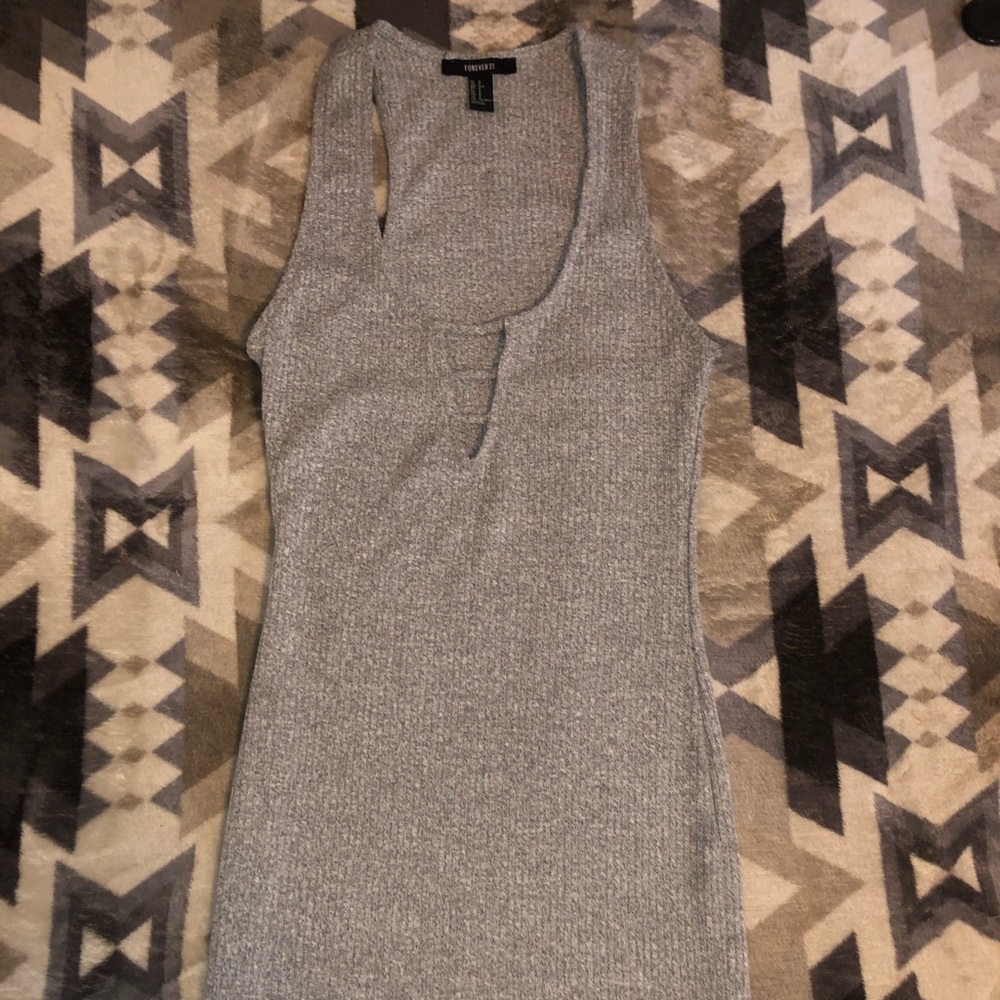 Cute Tight Grey Dress